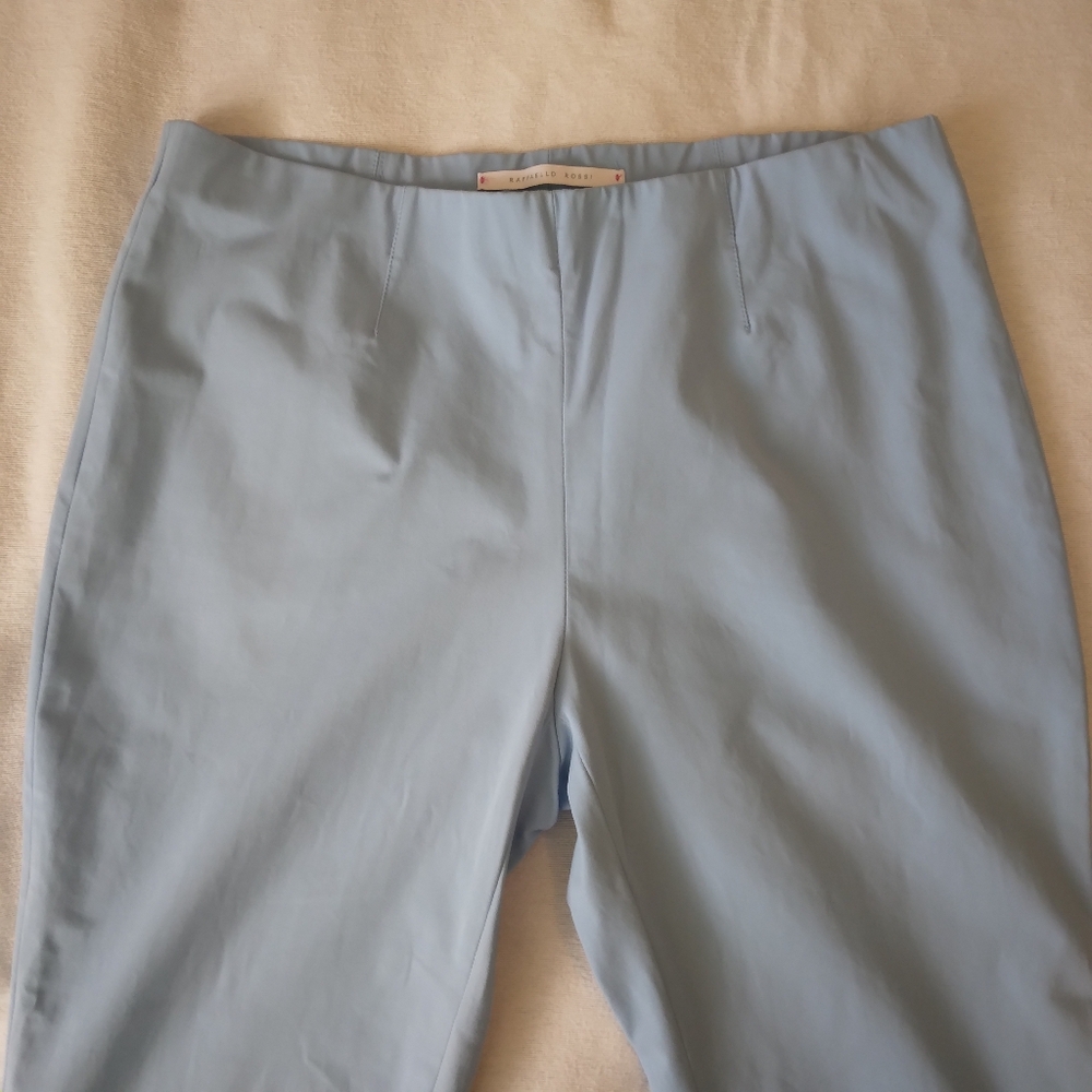 RAFFAELLO ROSSI Light Blue Trousers - Picture 6 of 12